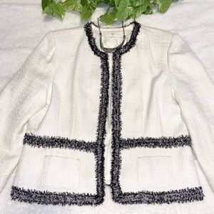 Anne Klein Tweed Open Jacket